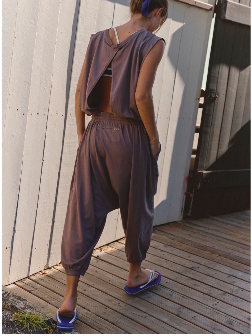 Free People Movement Hot Shot Harem Onesie NWT S - Picture 3 of 11